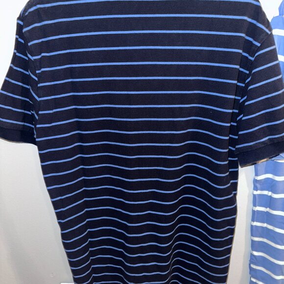 Two Blue Polo Ralph Lauren Striped Polos - Size Medium - Picture 5 of 9